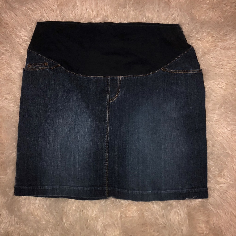 Duo Maternity Jean Skirt